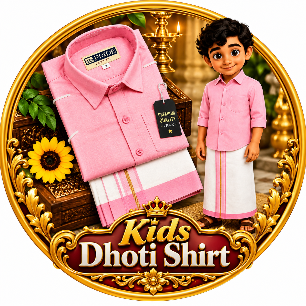 Kids Dhoti Shirt